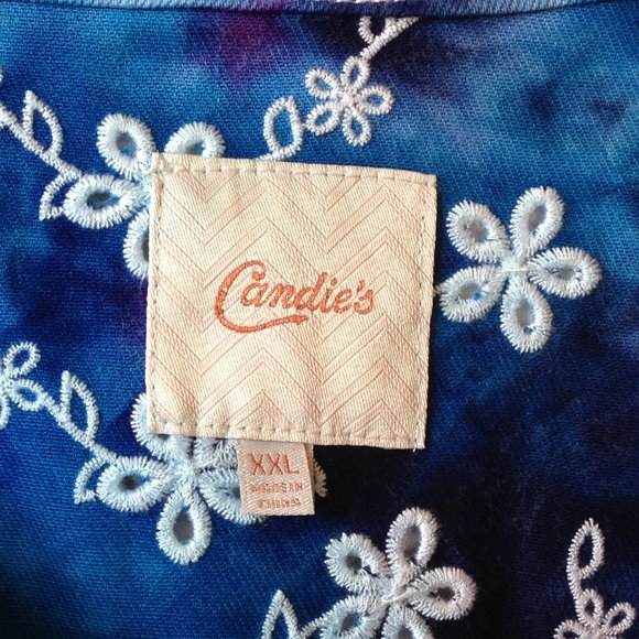 Tie Dye Jean Jacket ice dyed denim blues Handmade - Picture 14 of 16